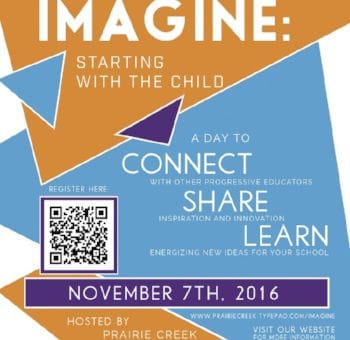 Illustrated flyer to promote the PEN 2016 Imagine conference